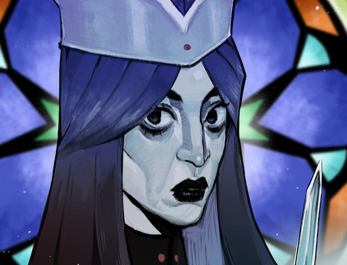 Artfight rough sketch entry for another user's OC, Oriana.