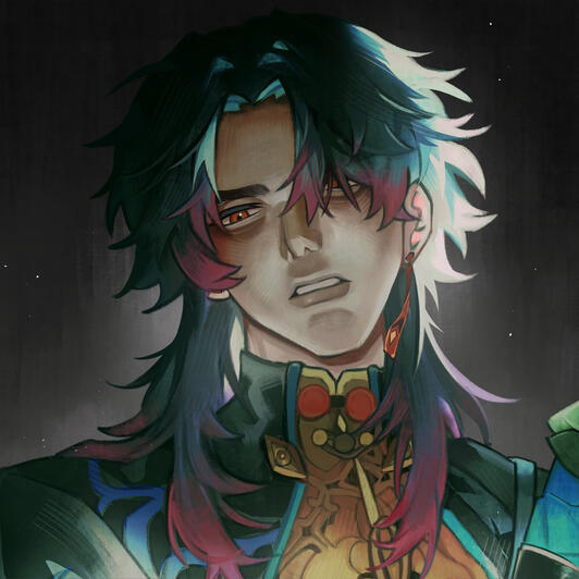 A fanart commission of Blade from Honkai Star Rail.